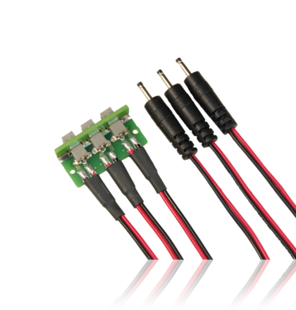 Prodloužení nabíjení pro 3 baterie, 50 cm