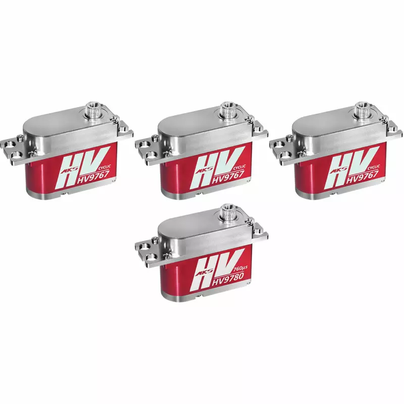 Sada 3x HV9767 a 1x HV9780 HV Digitalní Servo
