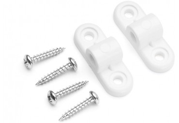 Upevňovací konzola se závitem M6 - bílá