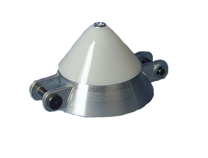 Kužel vrtule kompl. pr.40 (rozteč 40, 12x8, dr.8, čep 3, klešt. 4)