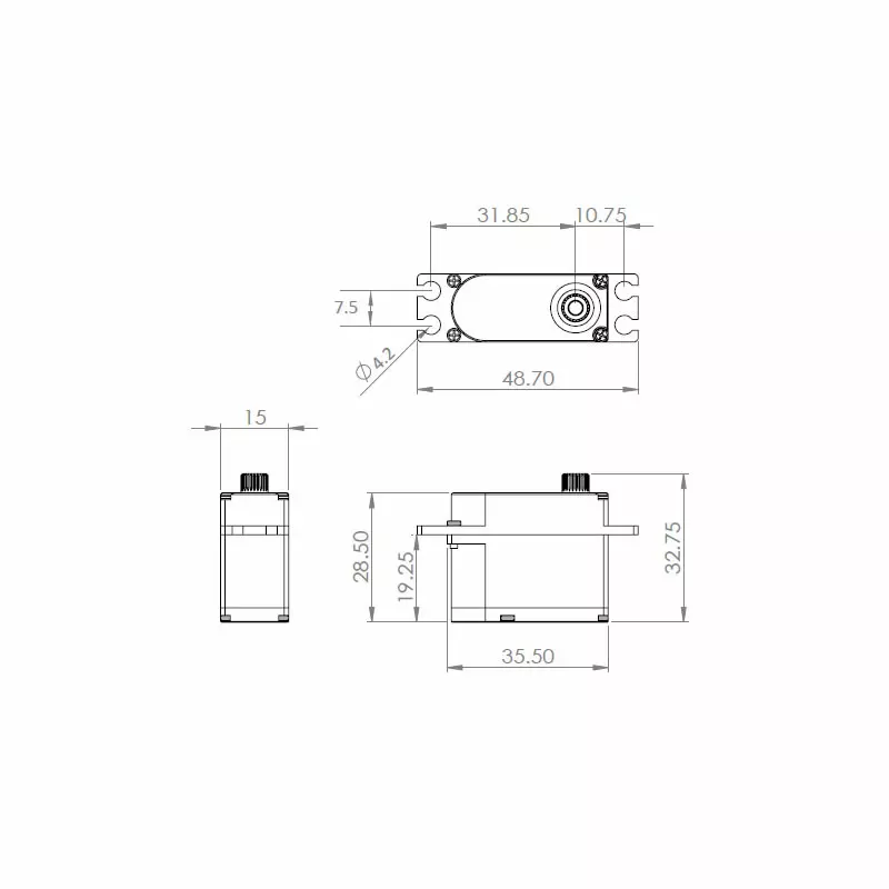HV9767 HV Digitalní Servo