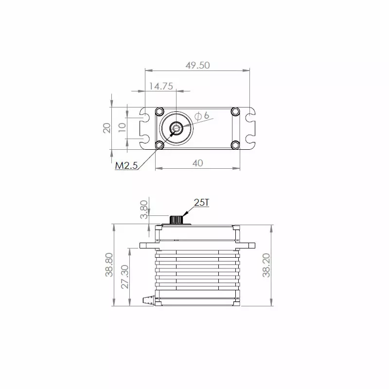 HV9930 HV Digitalní Servo XJ Série - Jet Série