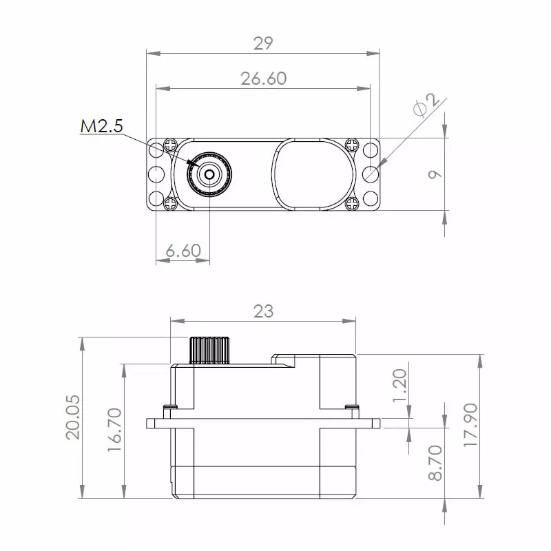 DS75K Digitalní Servo - Typ A