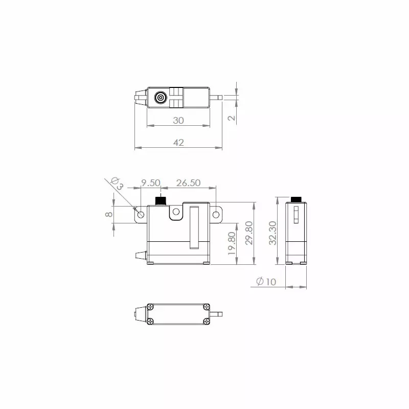 HV6130 HV Digitální Servo