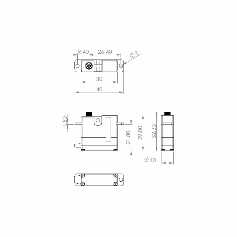 HV6130H HV Digitální Servo