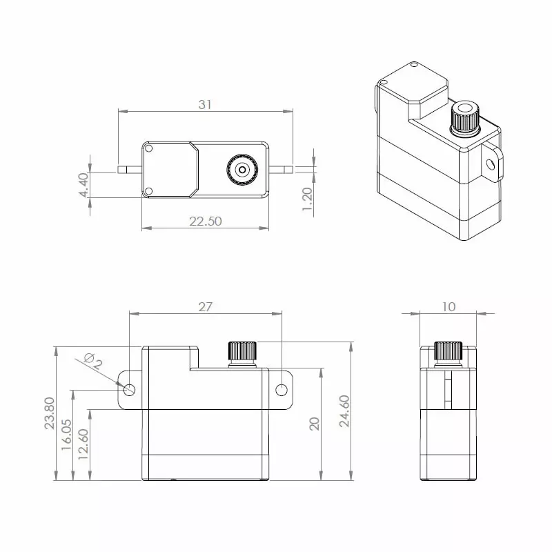 HV6110 HV Digitalní Servo