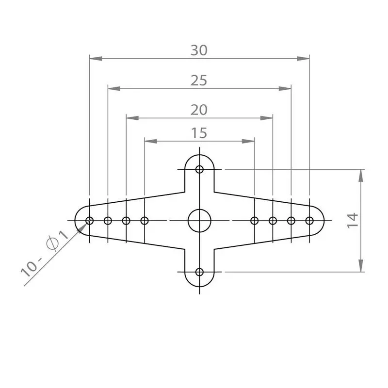 Plastová servo páka pro DS95/i/92/A+/93/97, HV93/i