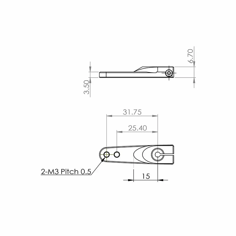 Kovová servo páka pro HBL960-990, HBL665/669, HV777/A+, DS9910, HV9930