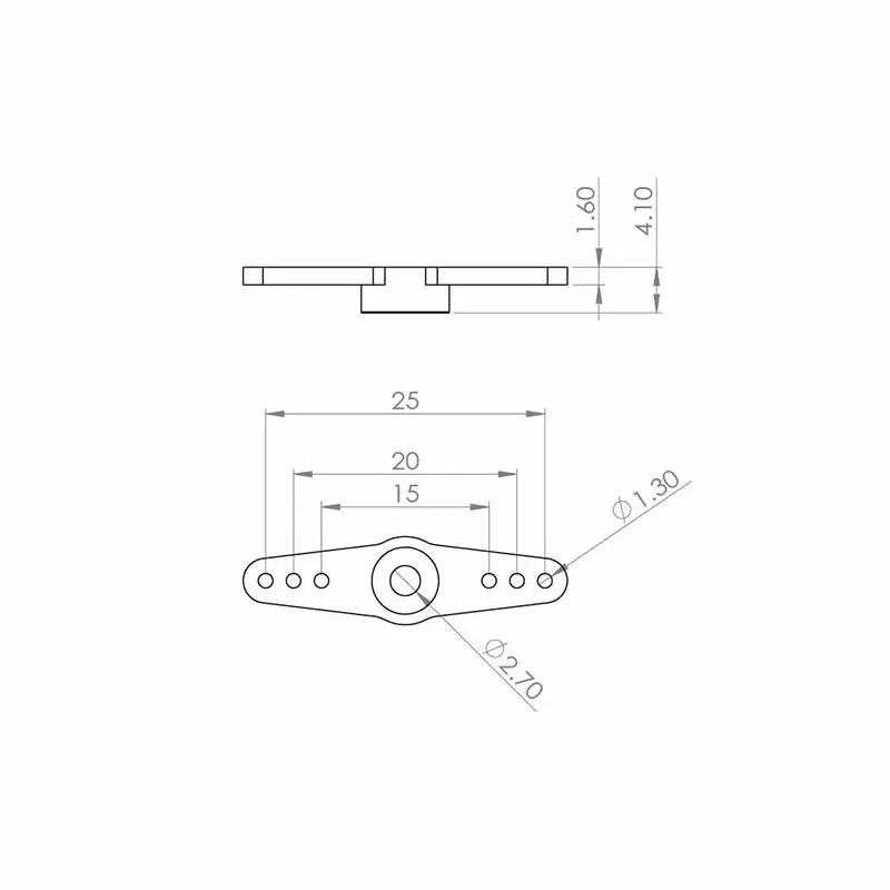 Balení dvojitých servo pák pro HV69