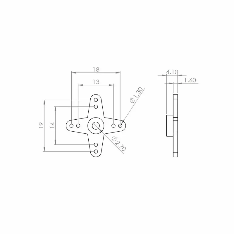 Balení servo pák pro HV69