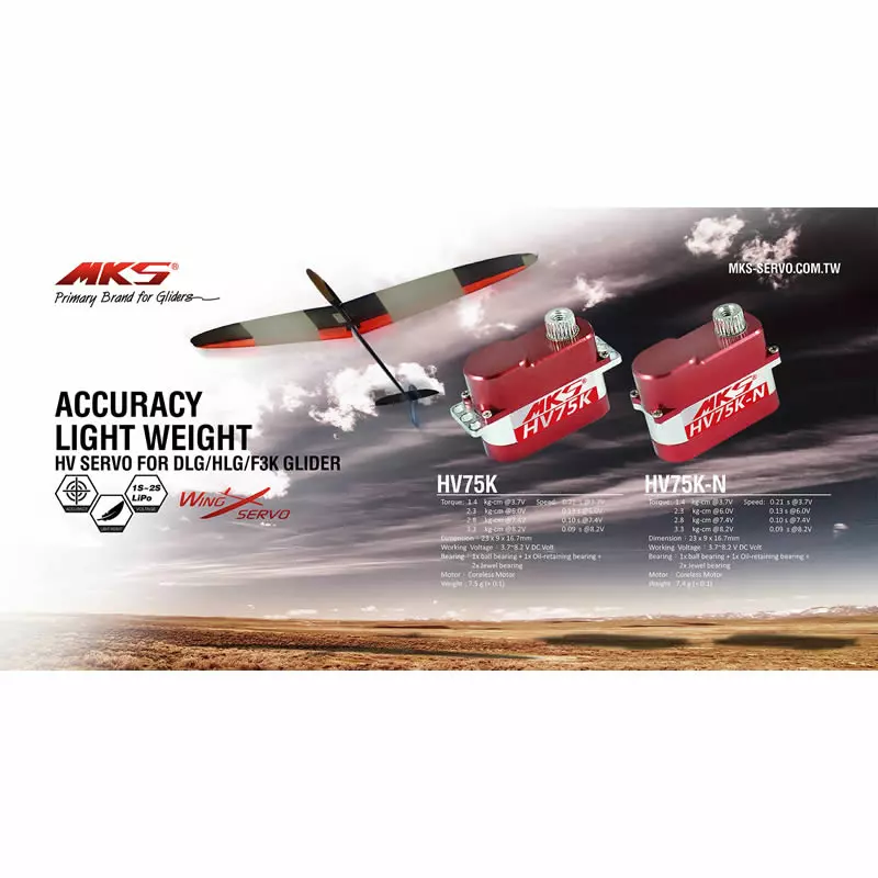 HV75K HV Digitalní Servo Typ A