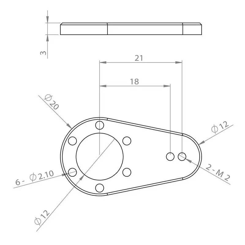 Kovová servo páka pro HBL8X0, HBL380
