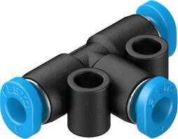 Nástrčná spojka T - 3x3mm